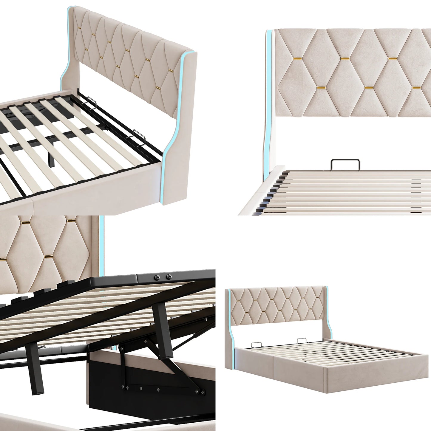 Dubai Bed met opbergruimte