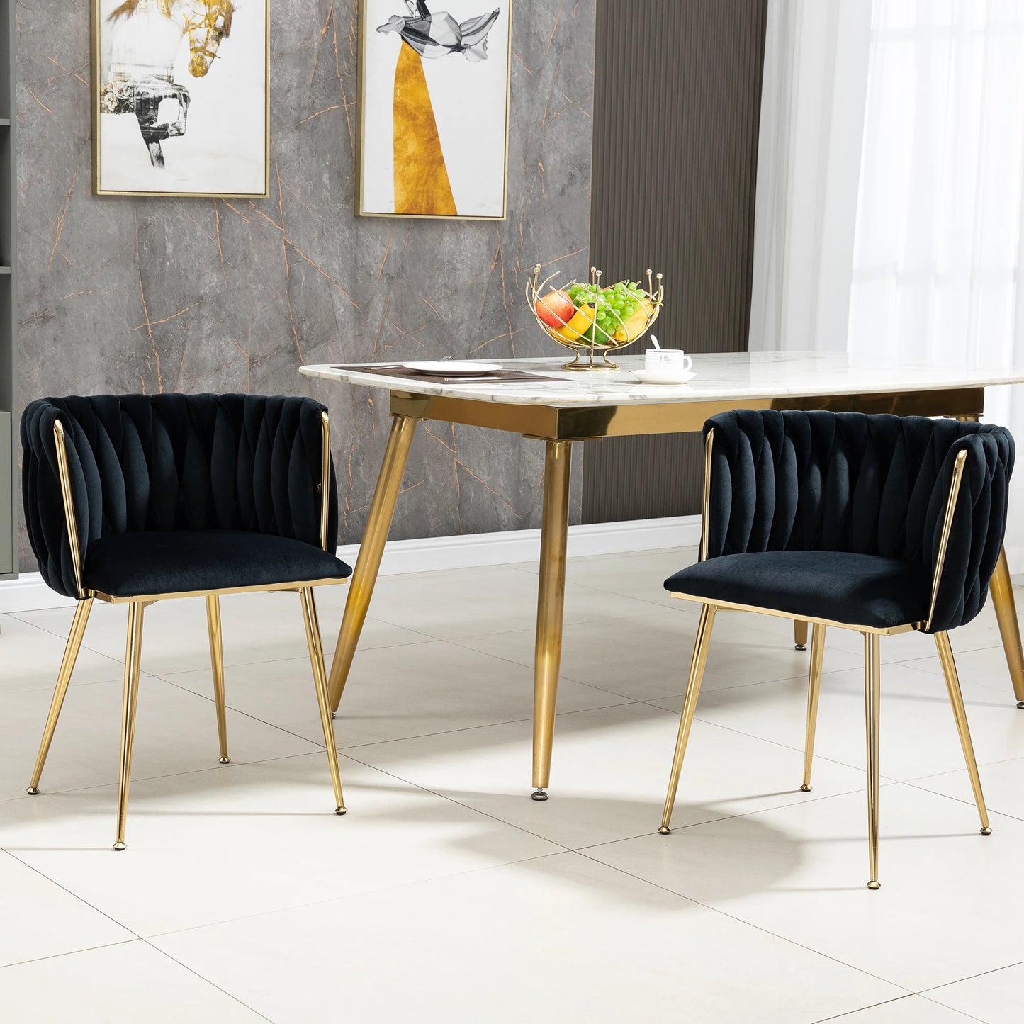Vienna Stoelen – 2-Delig | Luxe Velvet Design