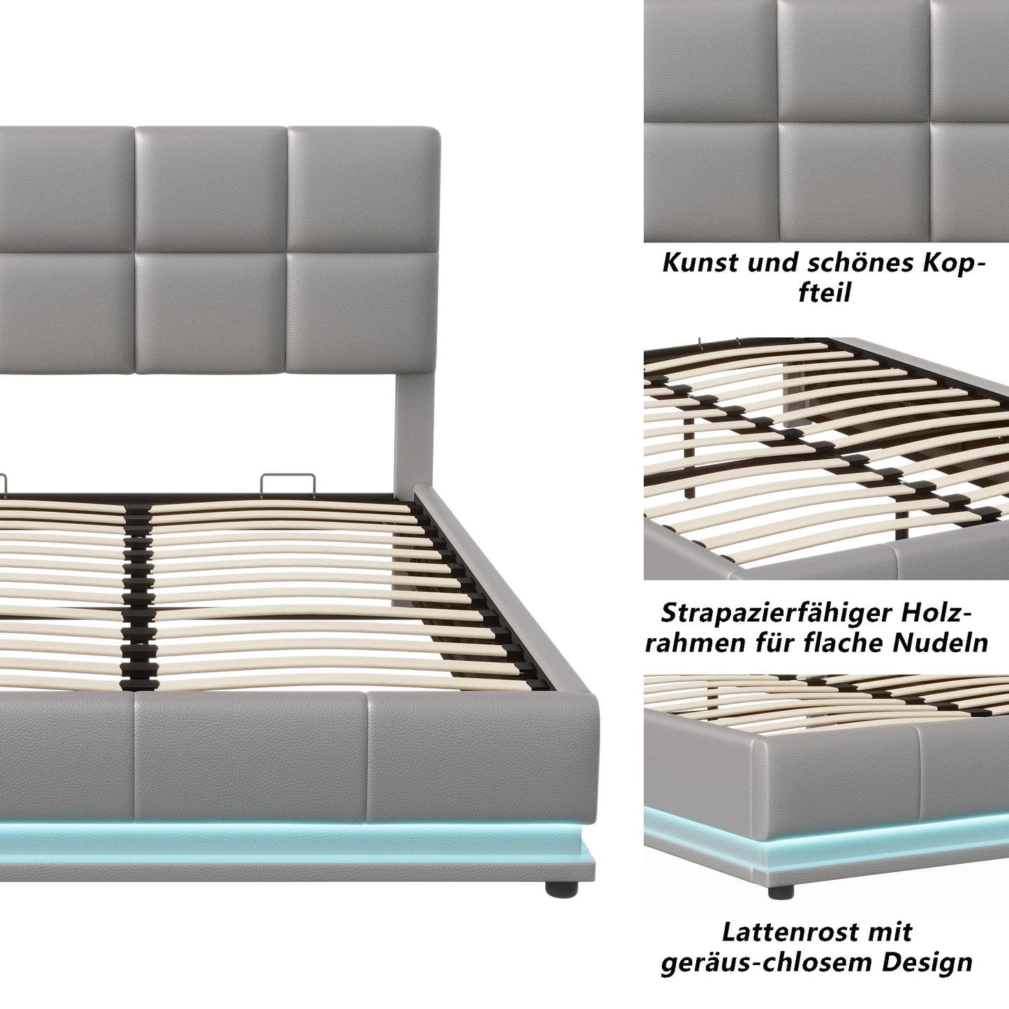 Yoli opbergbed met LED‑verlichting
