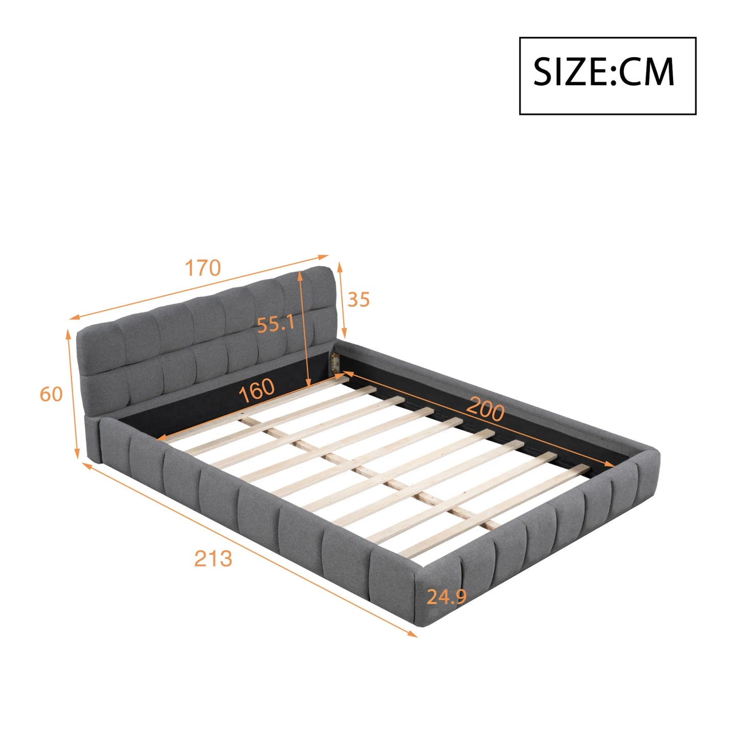 Bolton bed met opbergruimte