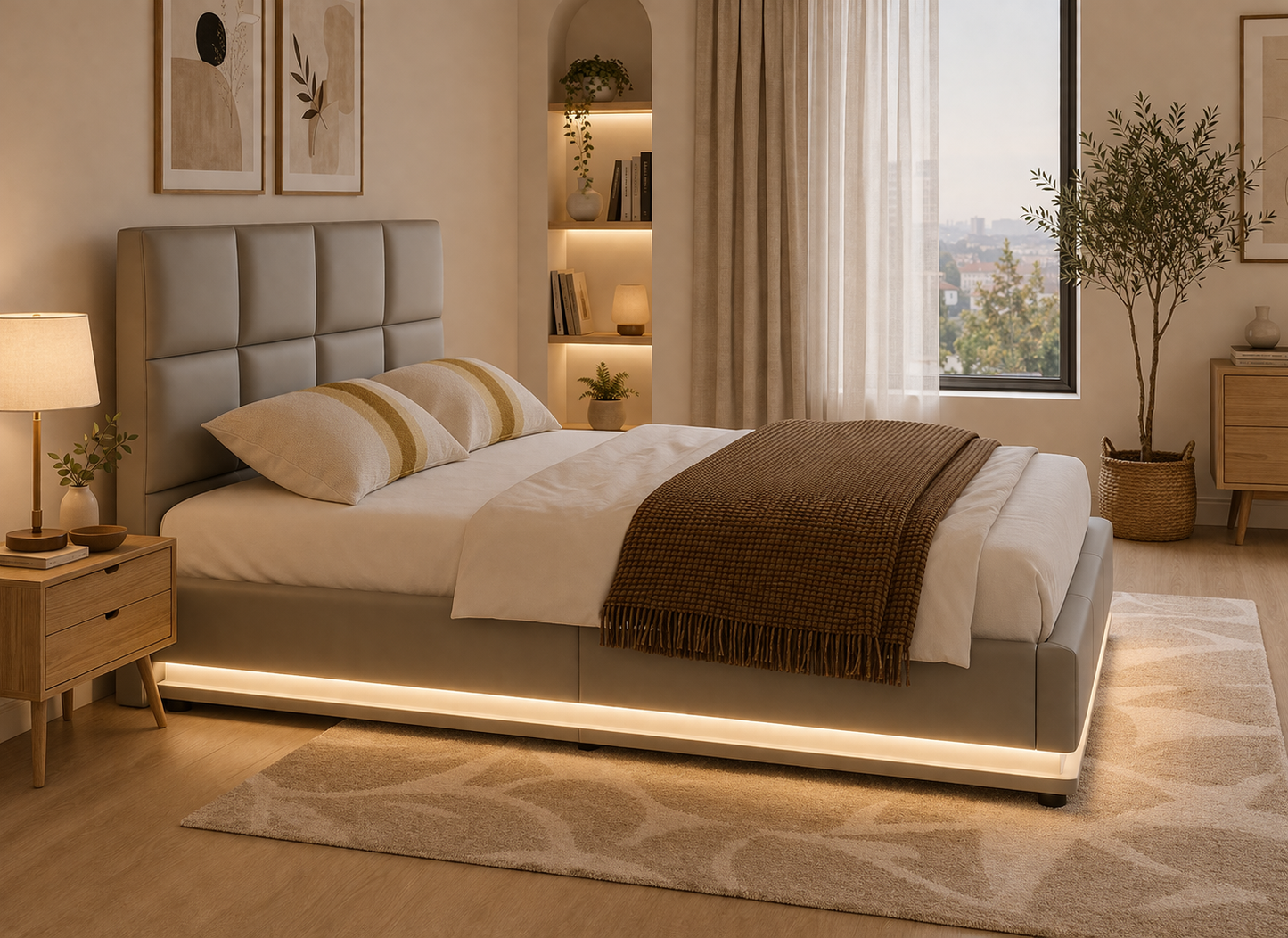 Yoli opbergbed met LED‑verlichting