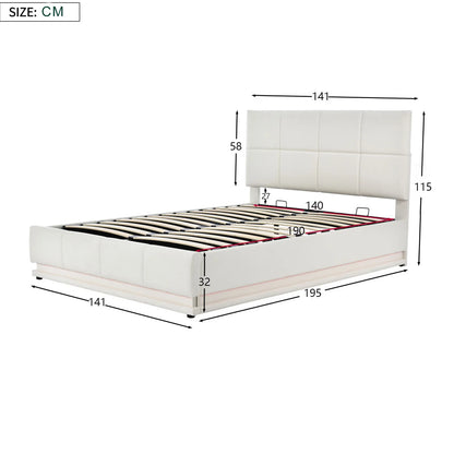 Lomi opbergbed met LED‑strip