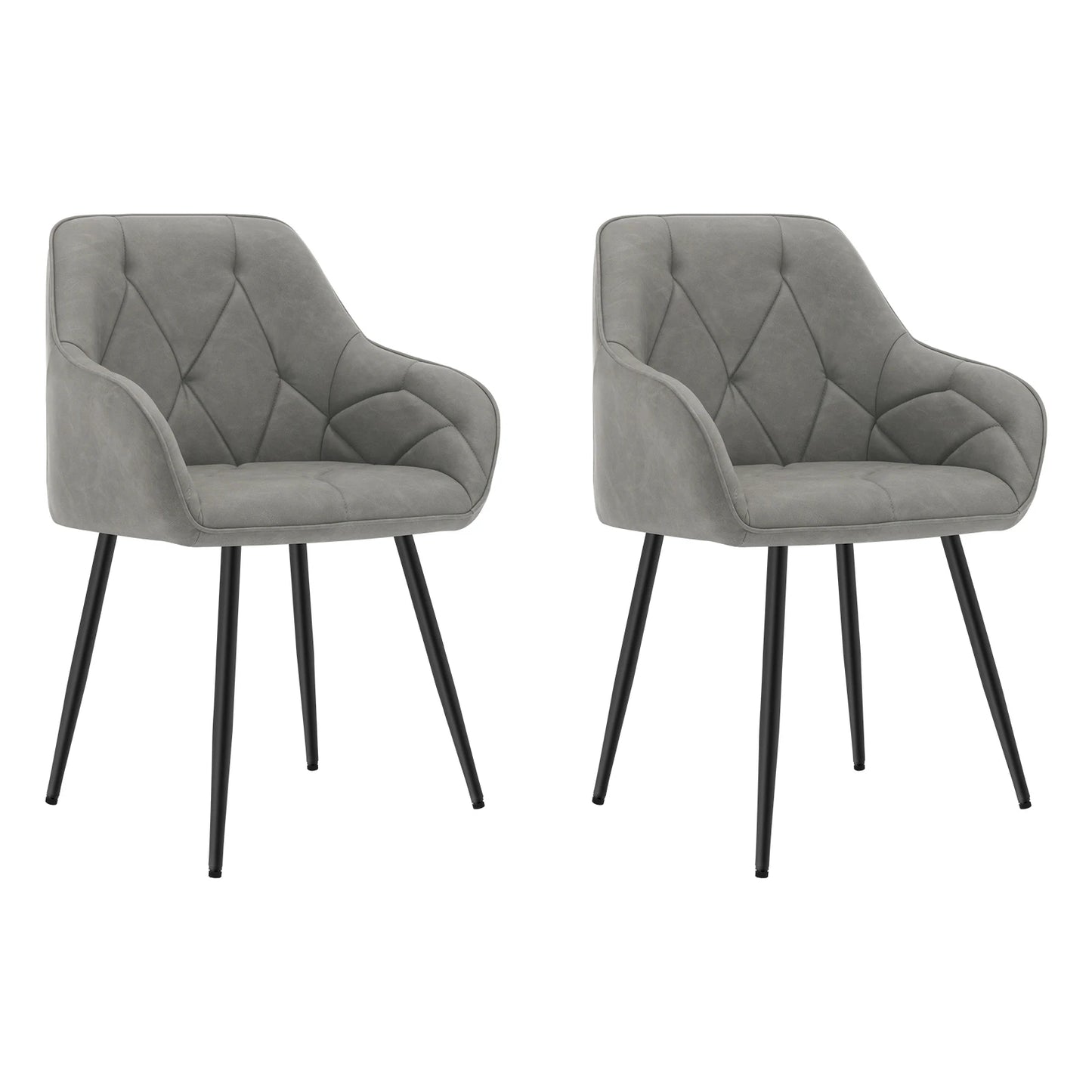 Zagreb Eetkamerstoelen – Set van 2 | Met Armleuningen