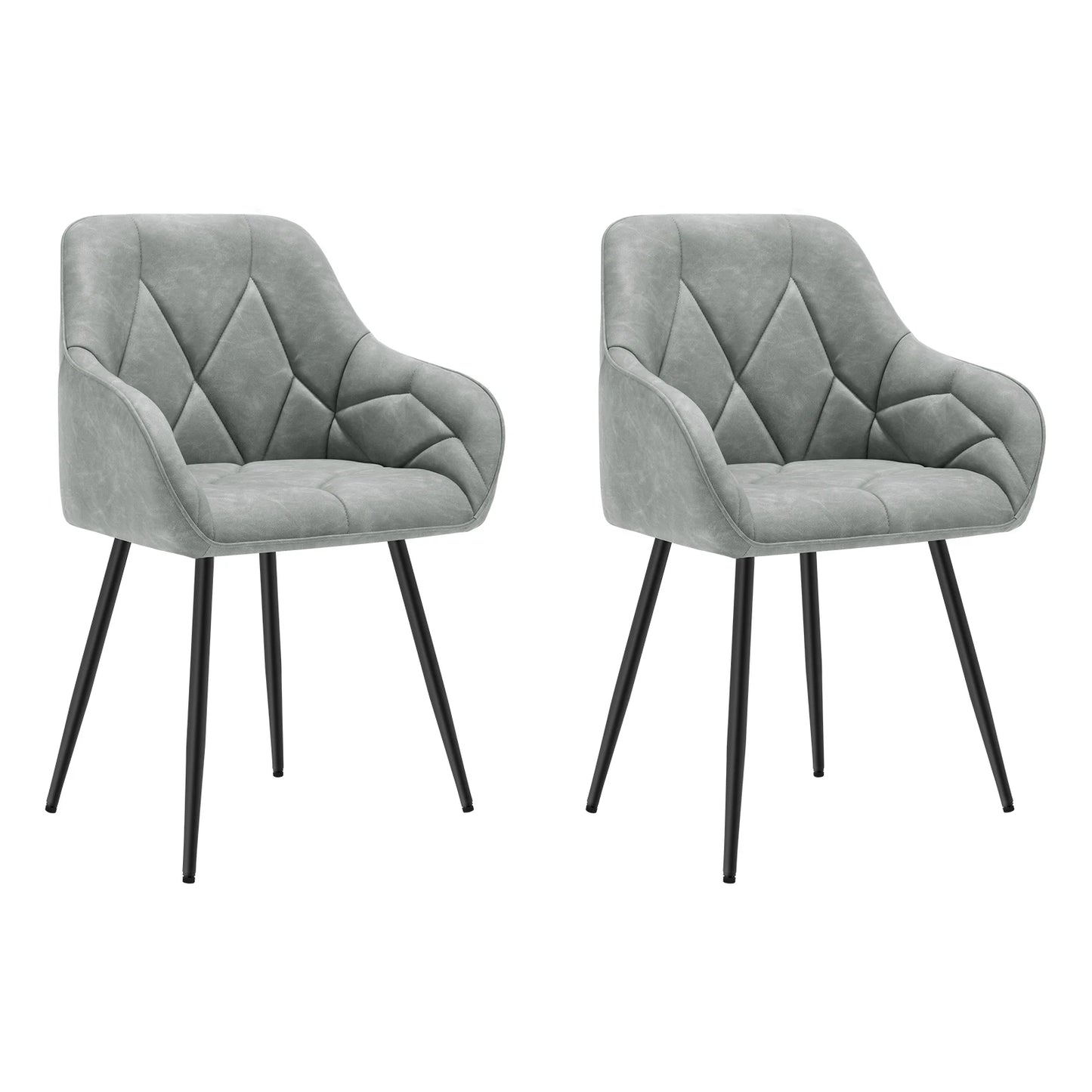 Zagreb Eetkamerstoelen – Set van 2 | Met Armleuningen