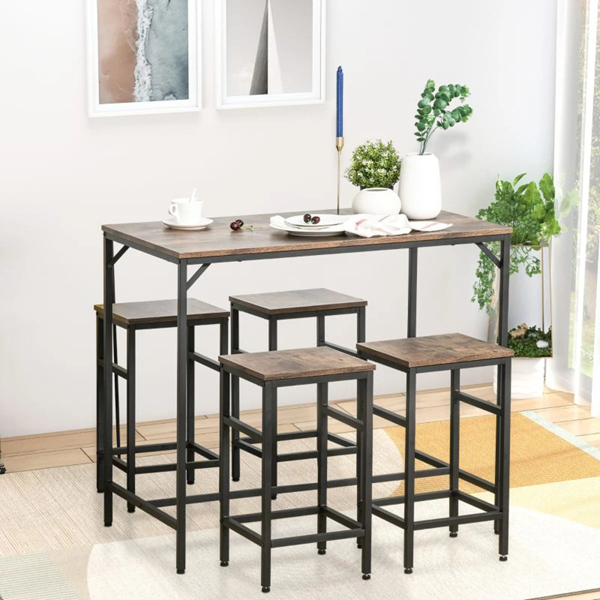 Zagreb Bartafel Set – 5-Delig | Industrieel Design
