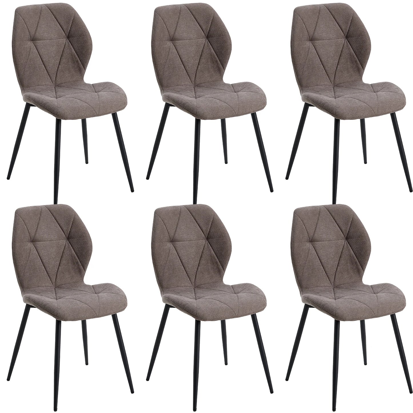 Tallinn Eetkamerstoelen – Linnen | Set van 2/4/6