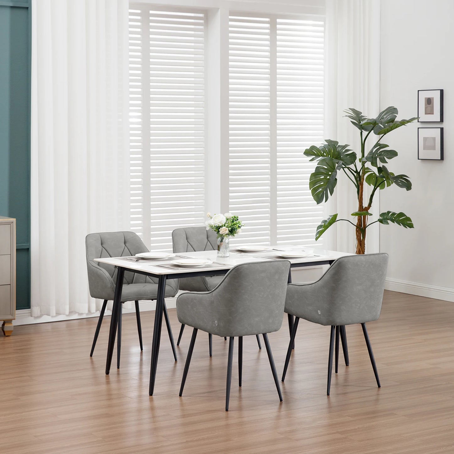 Zagreb Eetkamerstoelen – Set van 2 | Met Armleuningen