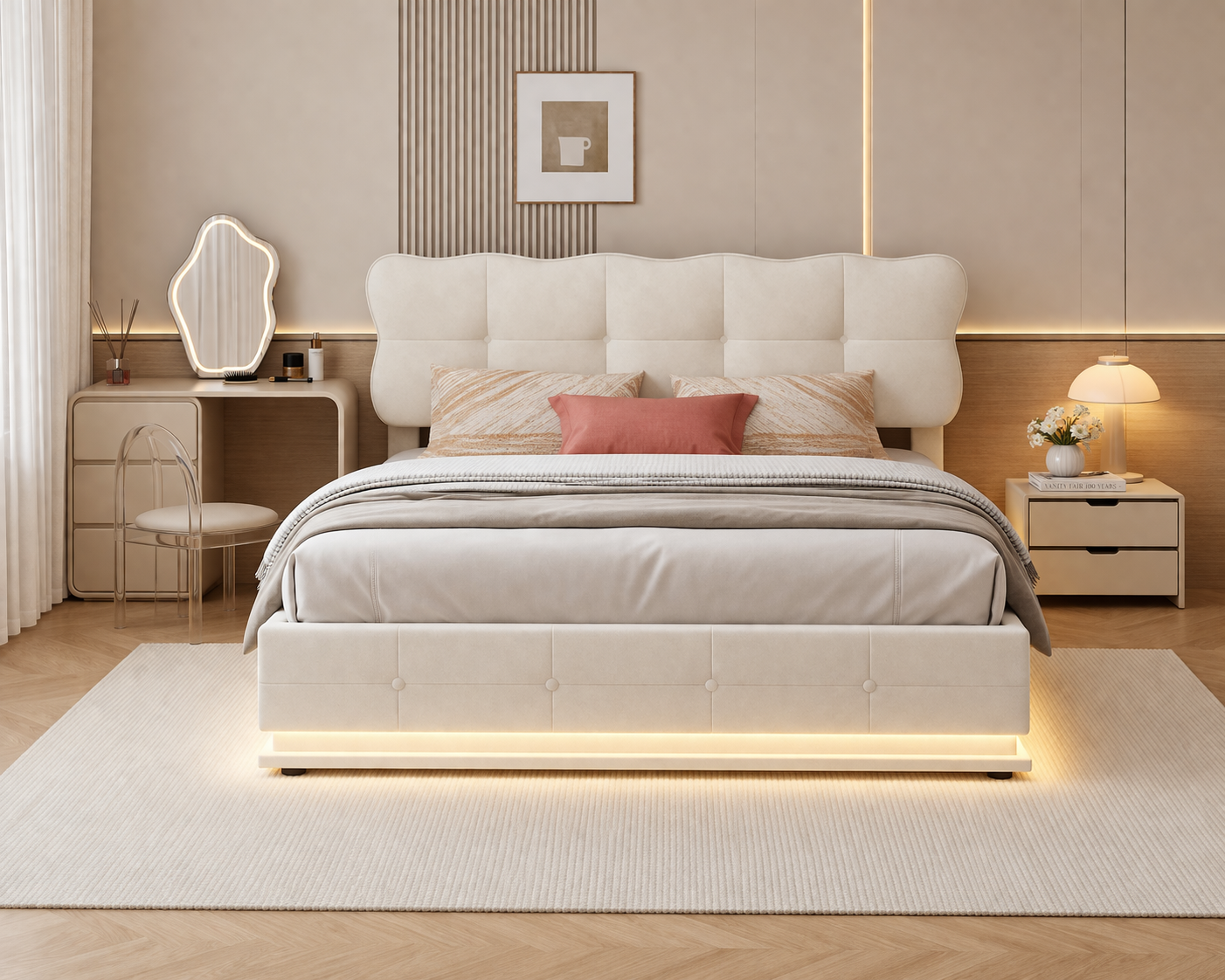 Ares opbergbed met LED‑verlichting