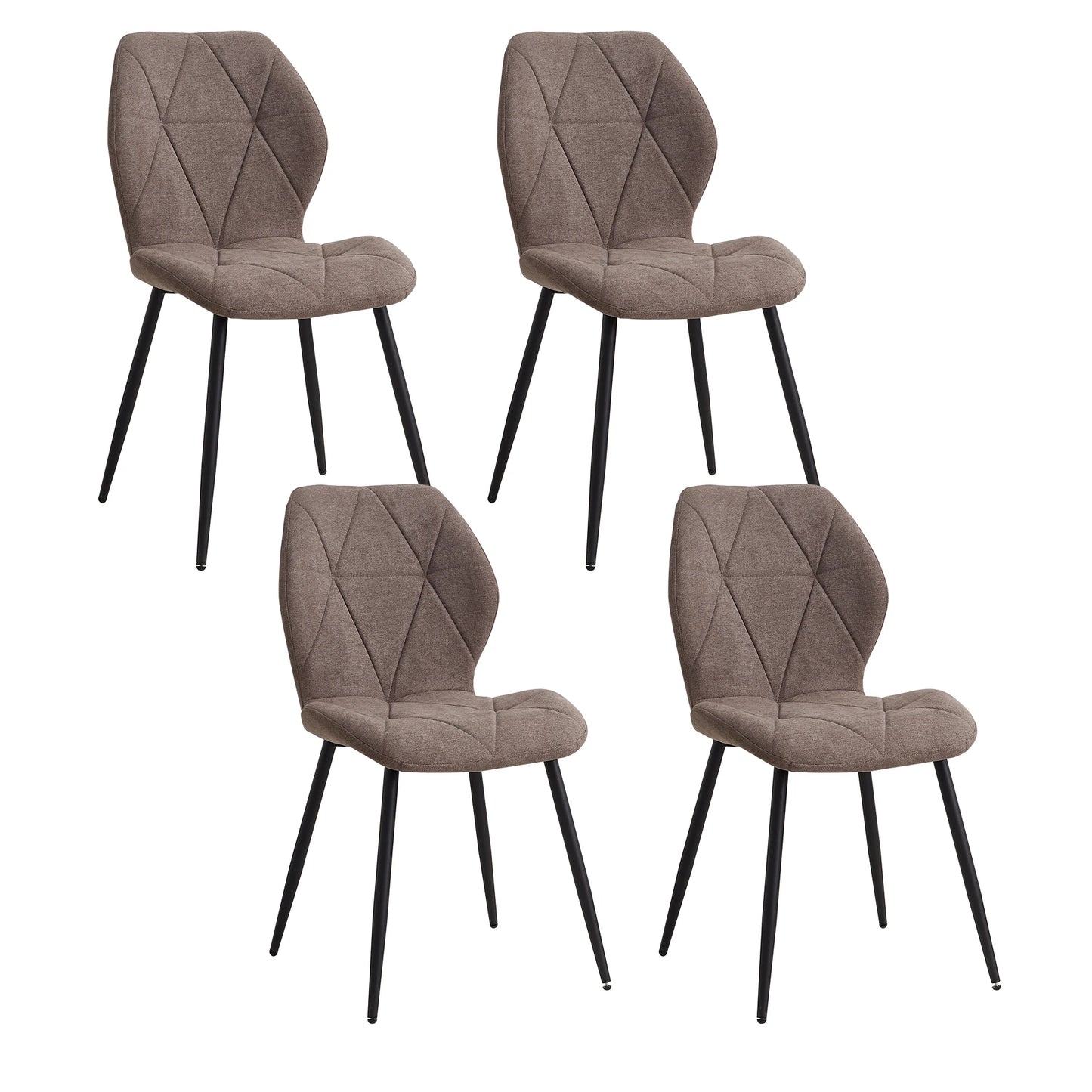 Tallinn Eetkamerstoelen – Linnen | Set van 2/4/6