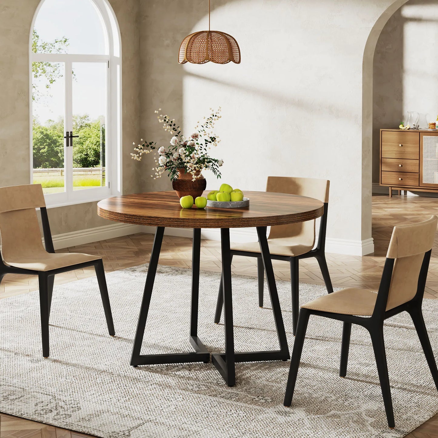 Porto Eettafel – Rond Compact | Industrieel Design