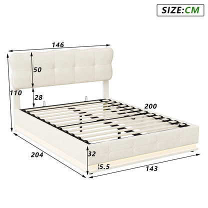 Ares opbergbed met LED‑verlichting