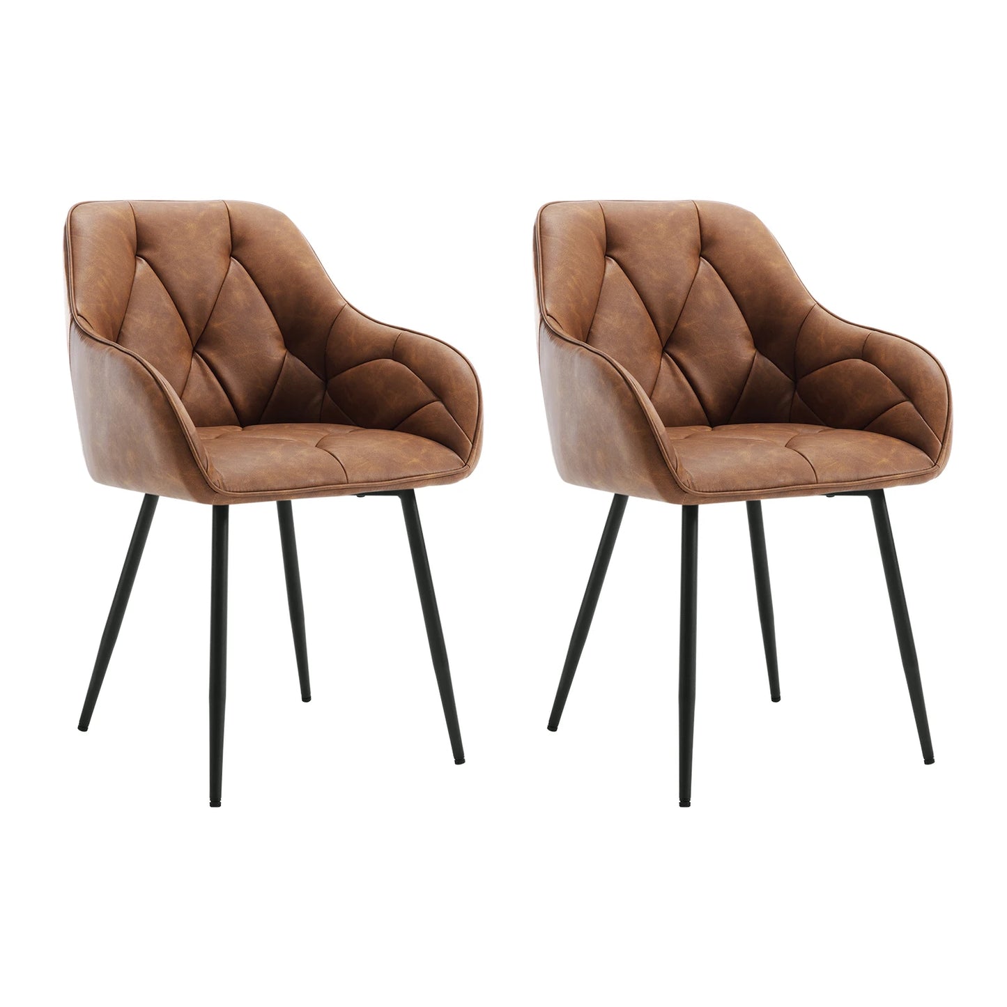 Zagreb Eetkamerstoelen – Set van 2 | Met Armleuningen