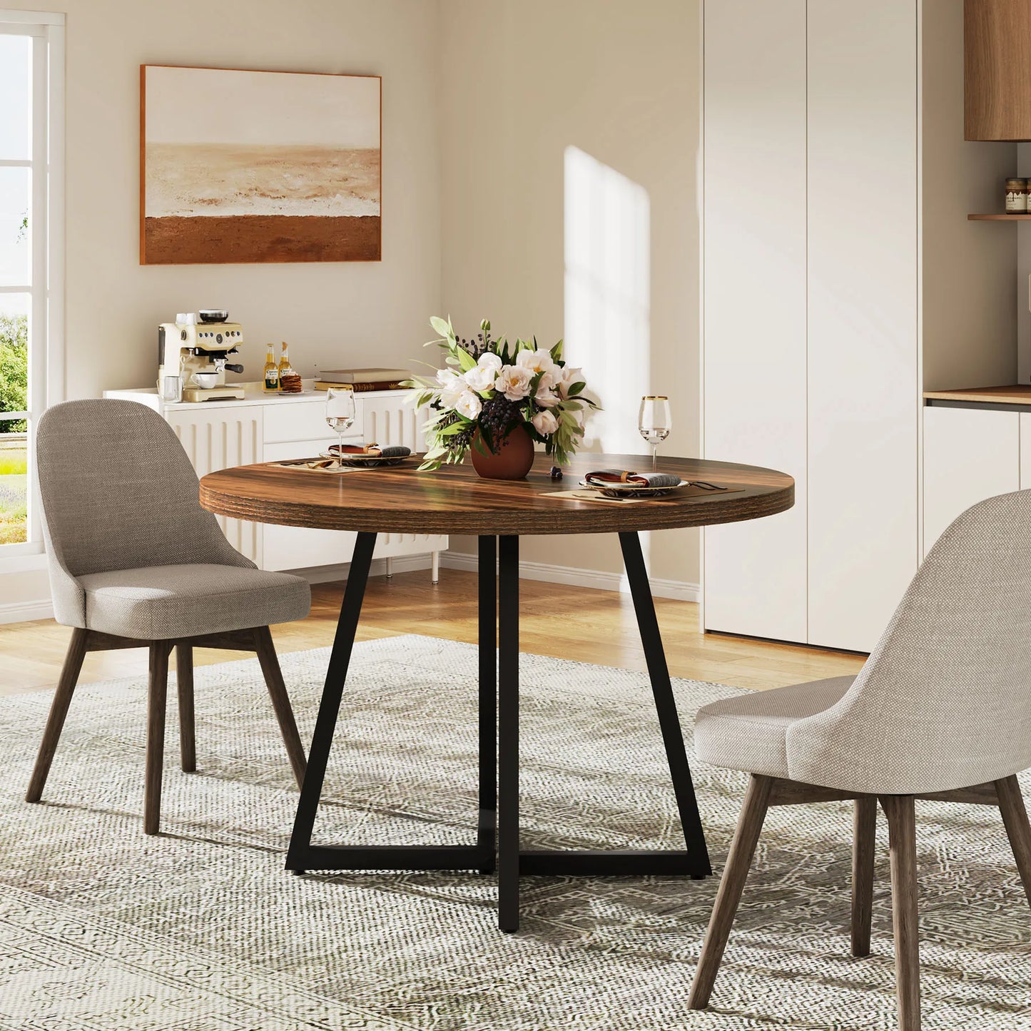Porto Eettafel – Rond Compact | Industrieel Design