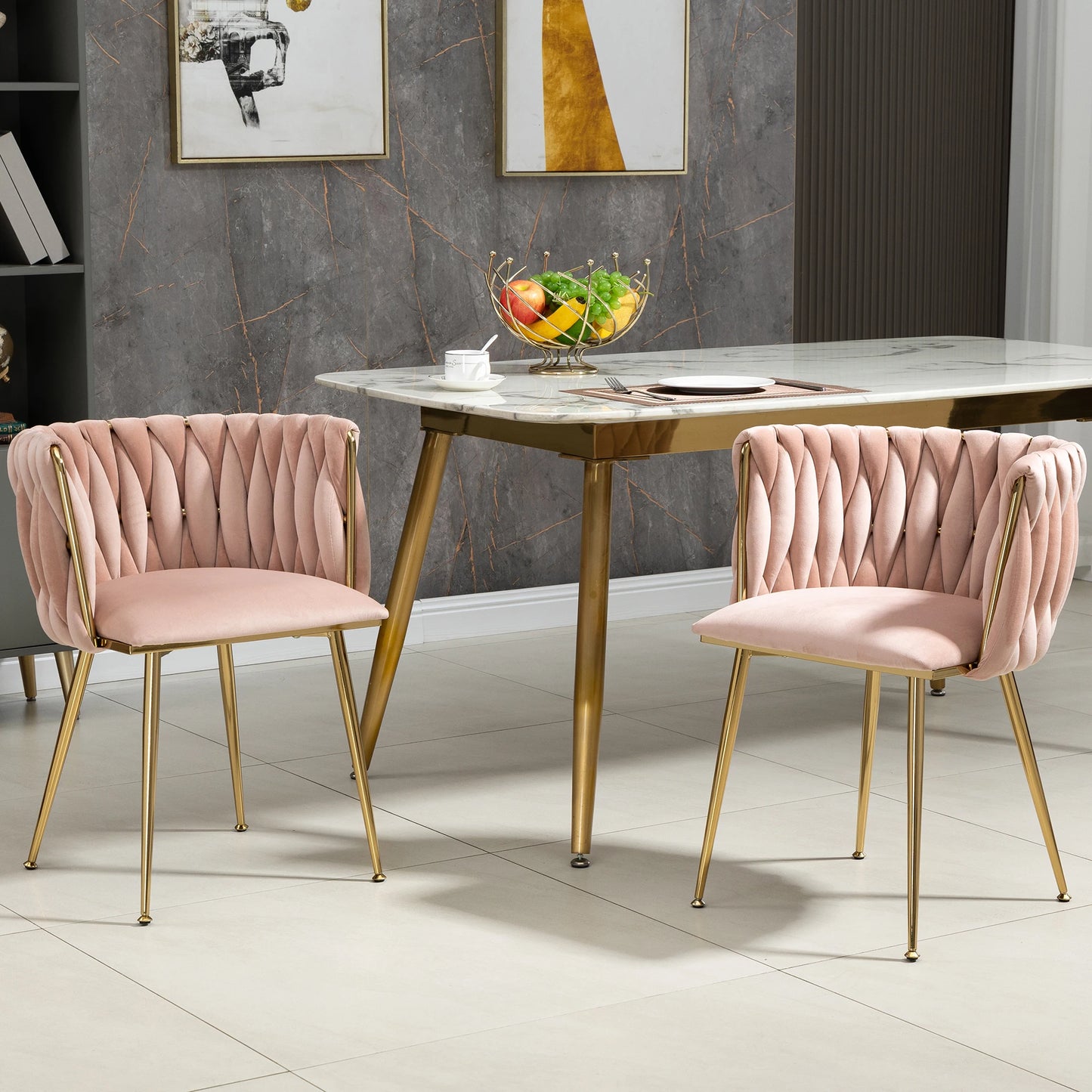 Vienna Stoelen – 2-Delig | Luxe Velvet Design