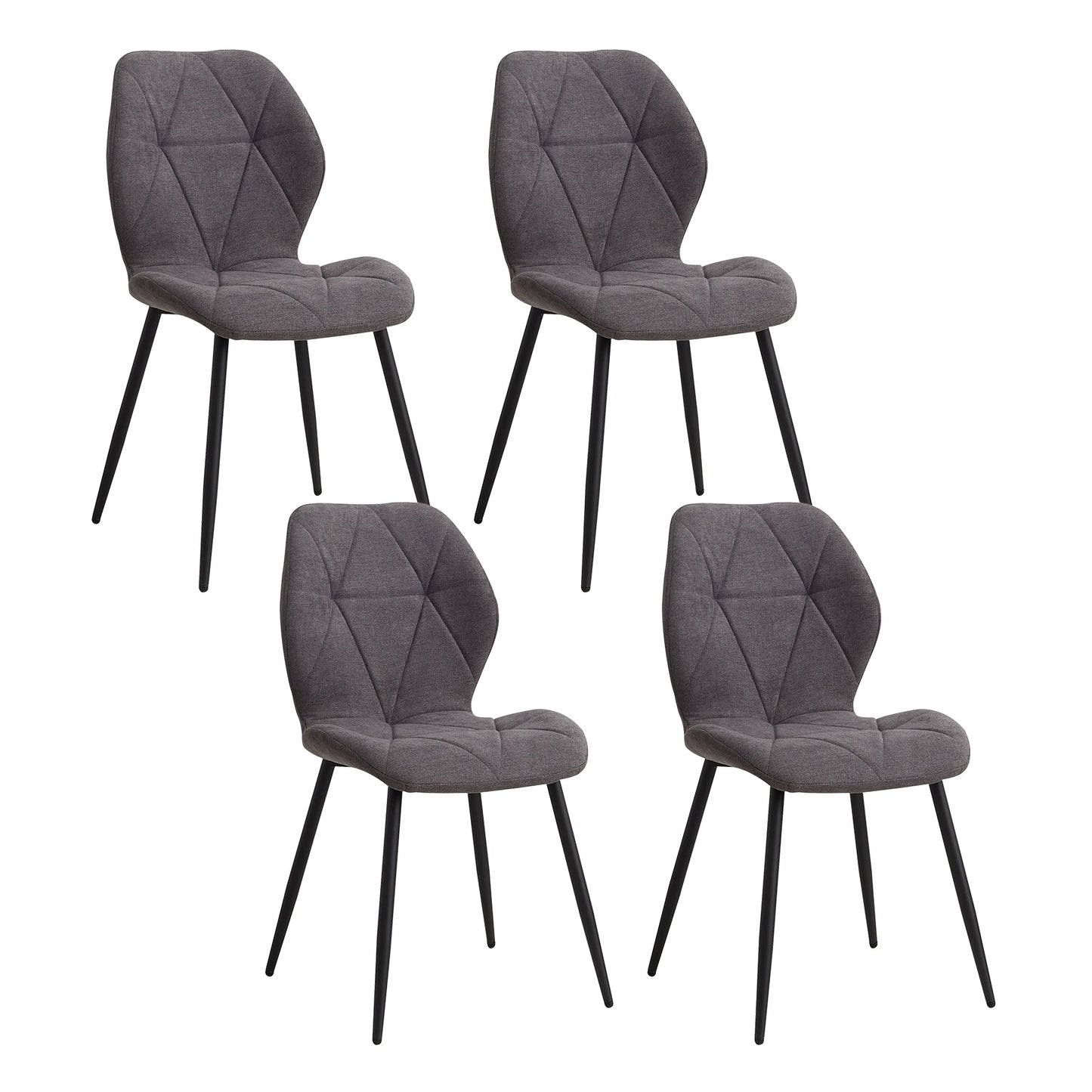 Tallinn Eetkamerstoelen – Linnen | Set van 2/4/6