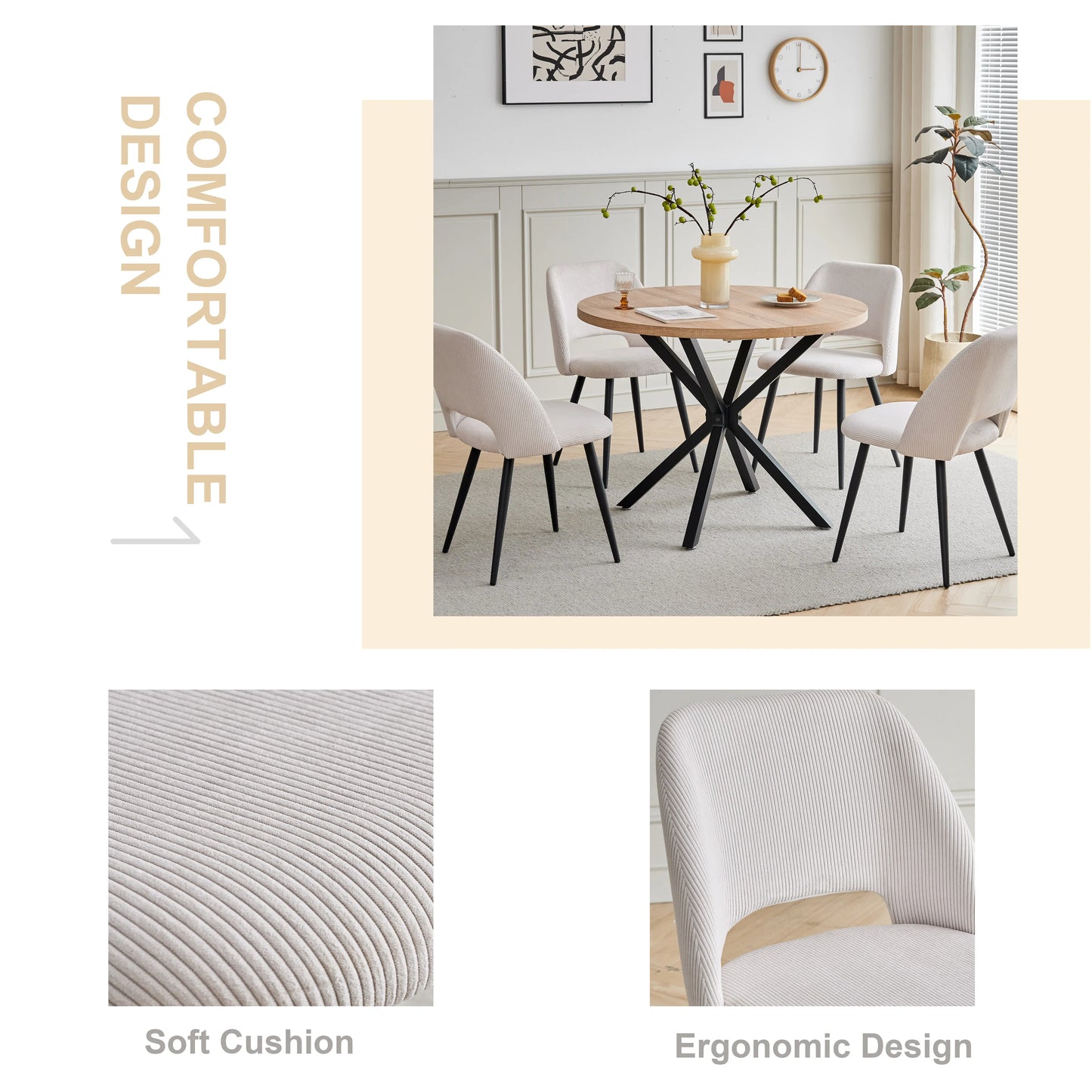 Krakow Stoelen – Set van 2/4/6 | Zacht & Comfortabel