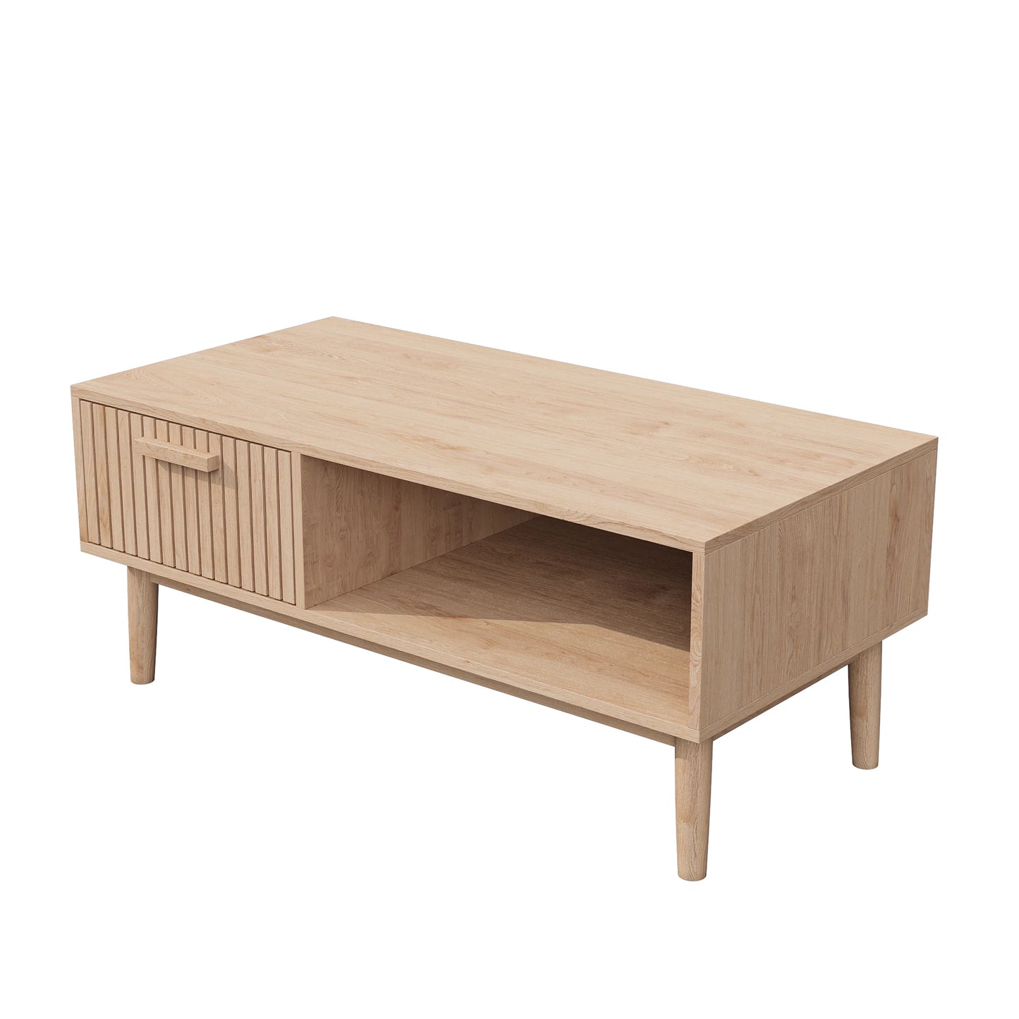 Marbella Salontafel – 100 cm | Met Opberglade