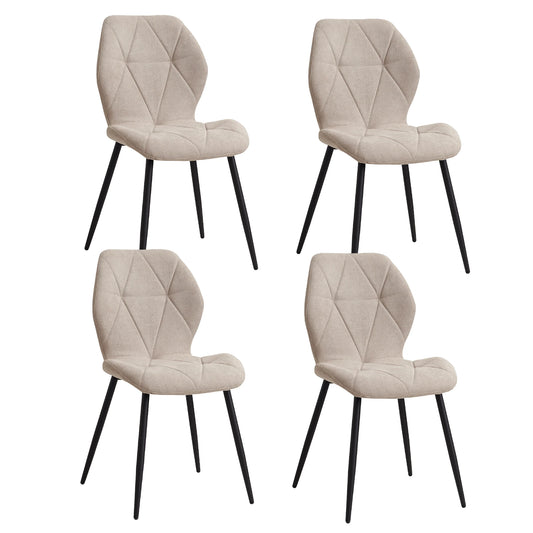 Tallinn Eetkamerstoelen – Linnen | Set van 2/4/6