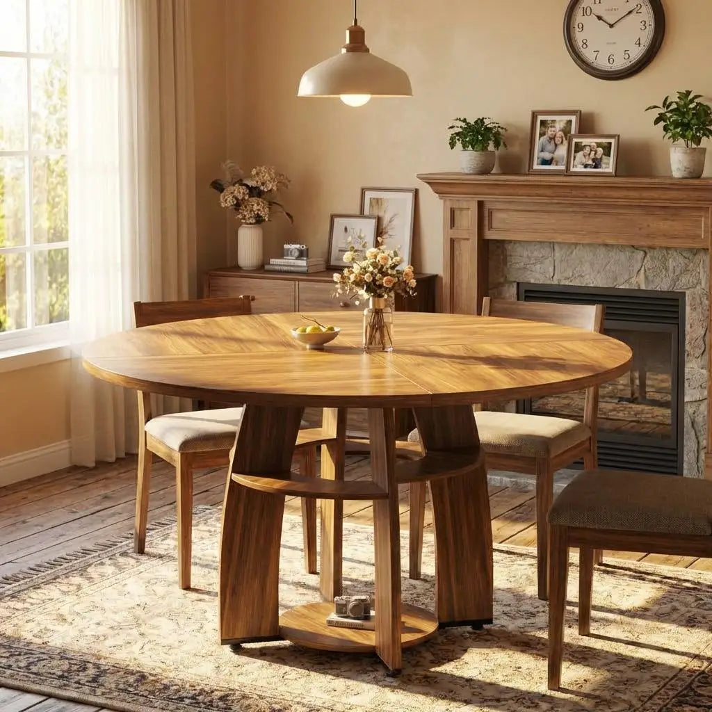 Verona Eettafel – Rond | 4–6 Personen & Opbergruimte