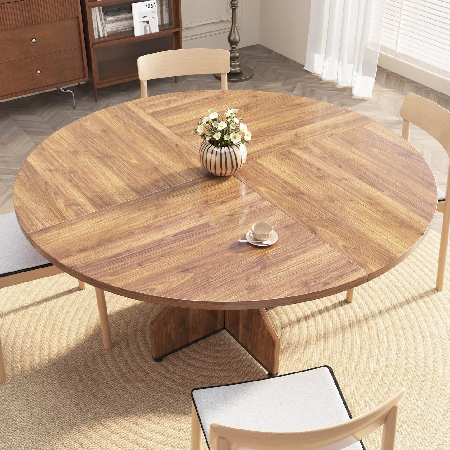 Verona Eettafel – Rond | 4–6 Personen & Opbergruimte