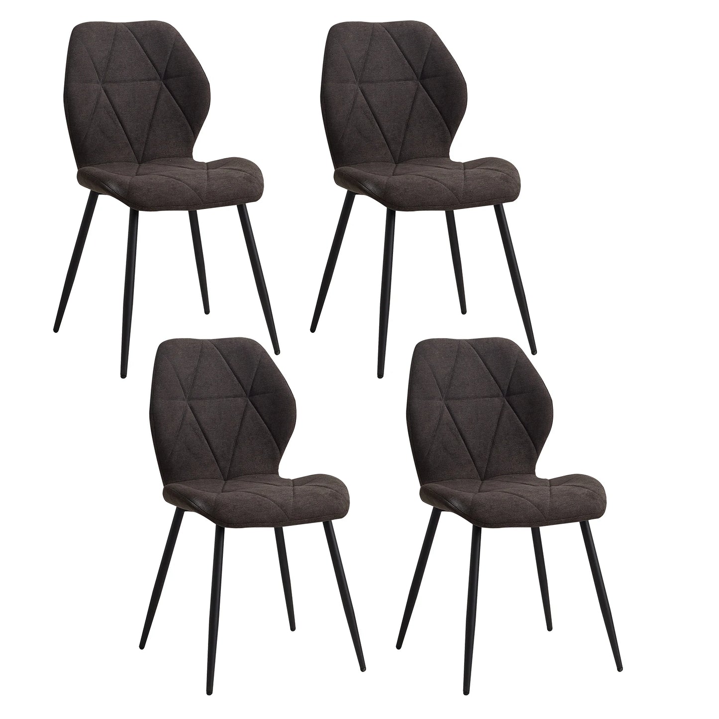 Tallinn Eetkamerstoelen – Linnen | Set van 2/4/6