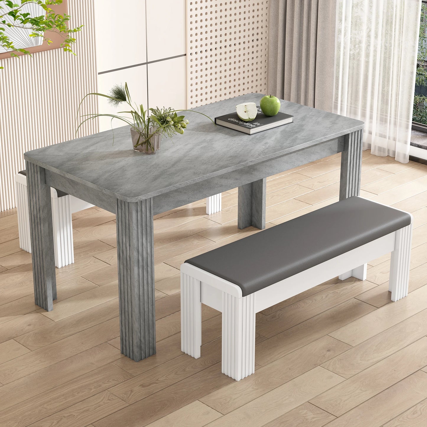 Hamburg Eettafel – Betonlook | Rechthoekig