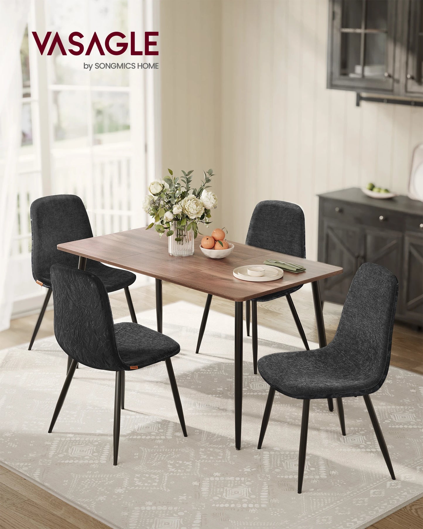Malaga Stoelen – 4-Delig | Zacht & Modern Design