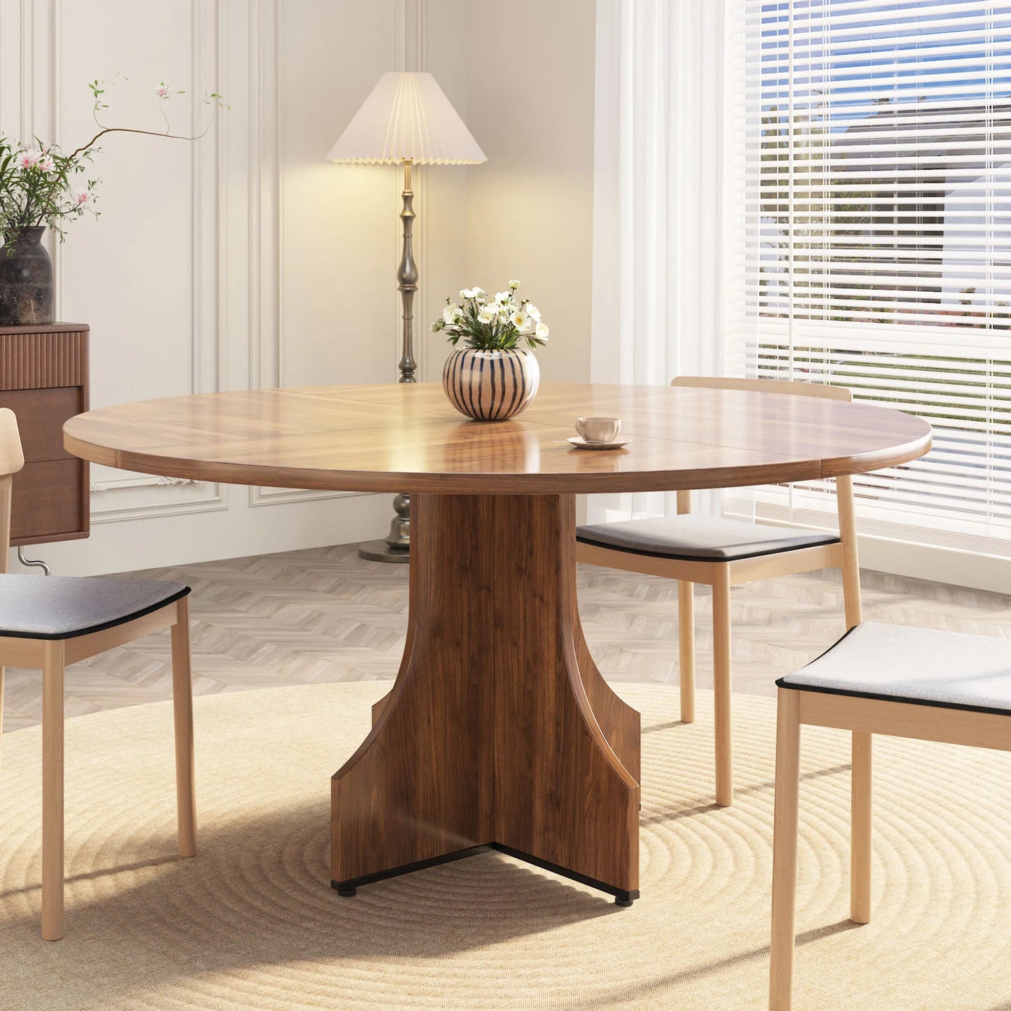 Verona Eettafel – Rond | 4–6 Personen & Opbergruimte