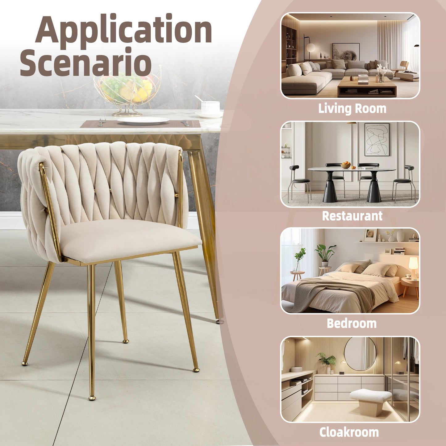 Vienna Stoelen – 2-Delig | Luxe Velvet Design