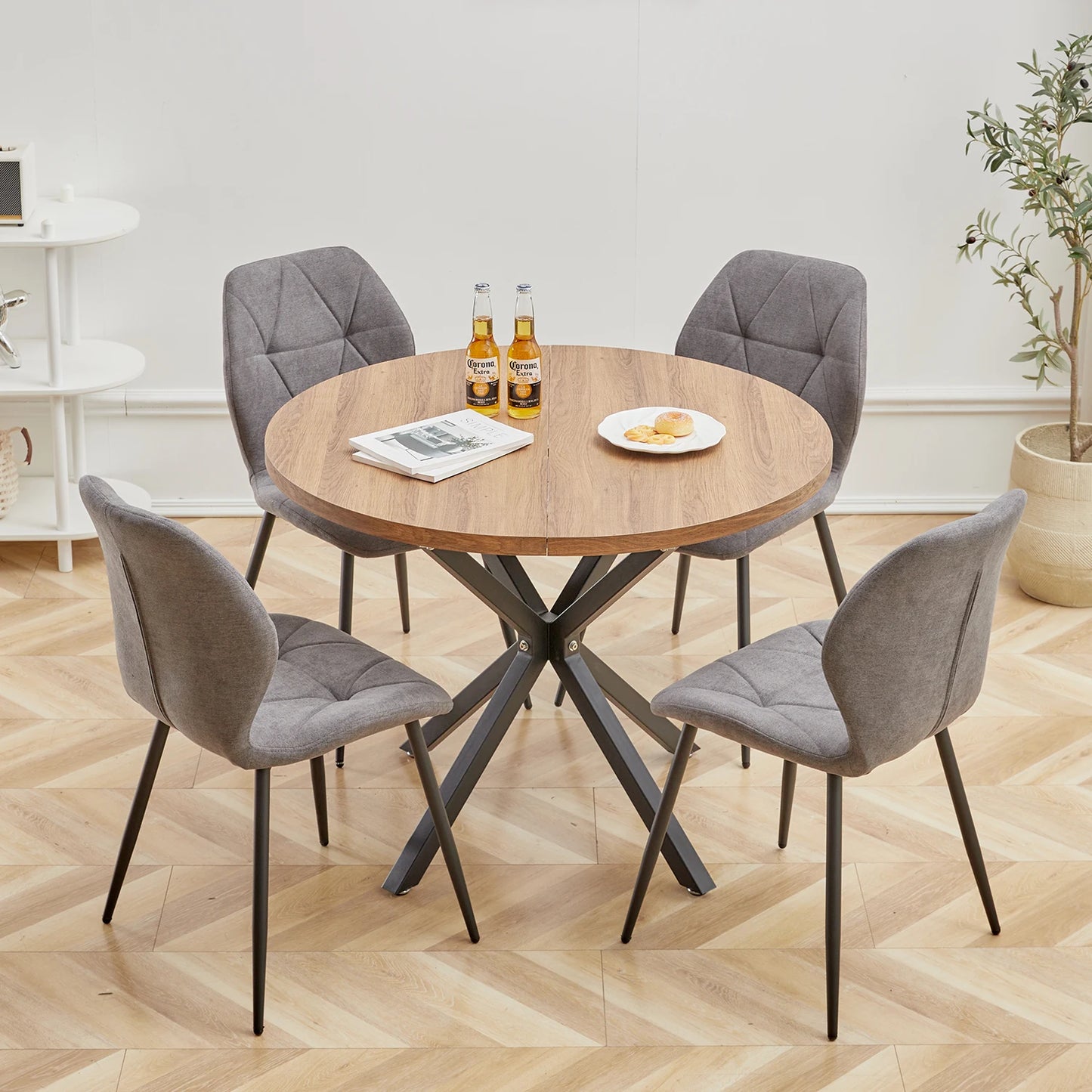 Oslo Salontafel – Rond Hout | 100 cm