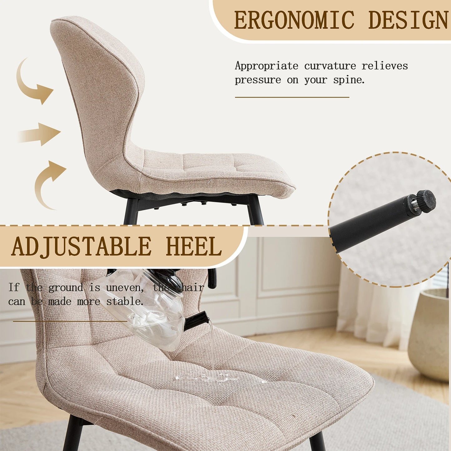 Sofia Stoelen – 4-Delig | Comfort & Scandinavisch