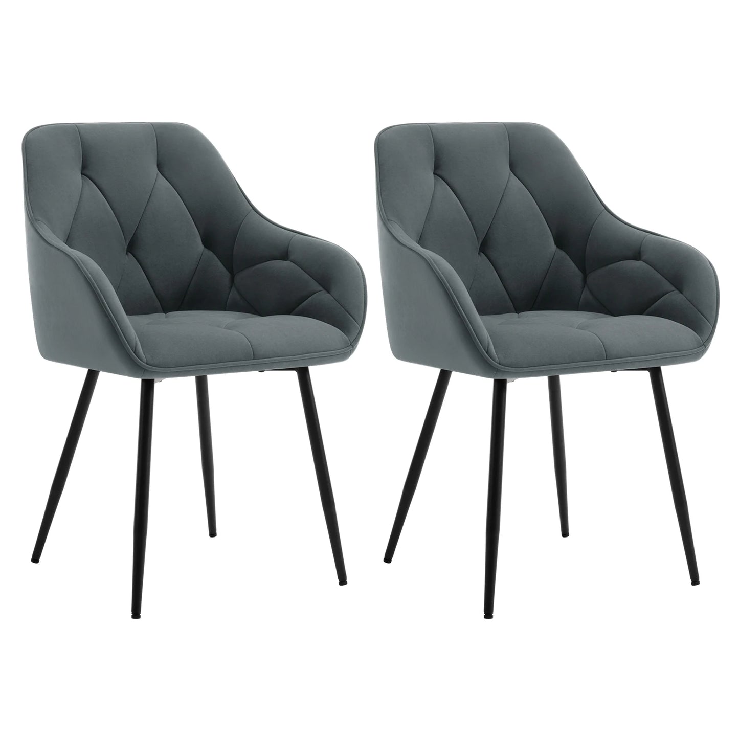 Zagreb Eetkamerstoelen – Set van 2 | Met Armleuningen