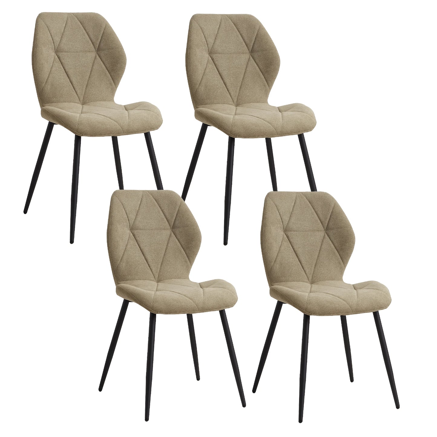 Tallinn Eetkamerstoelen – Linnen | Set van 2/4/6