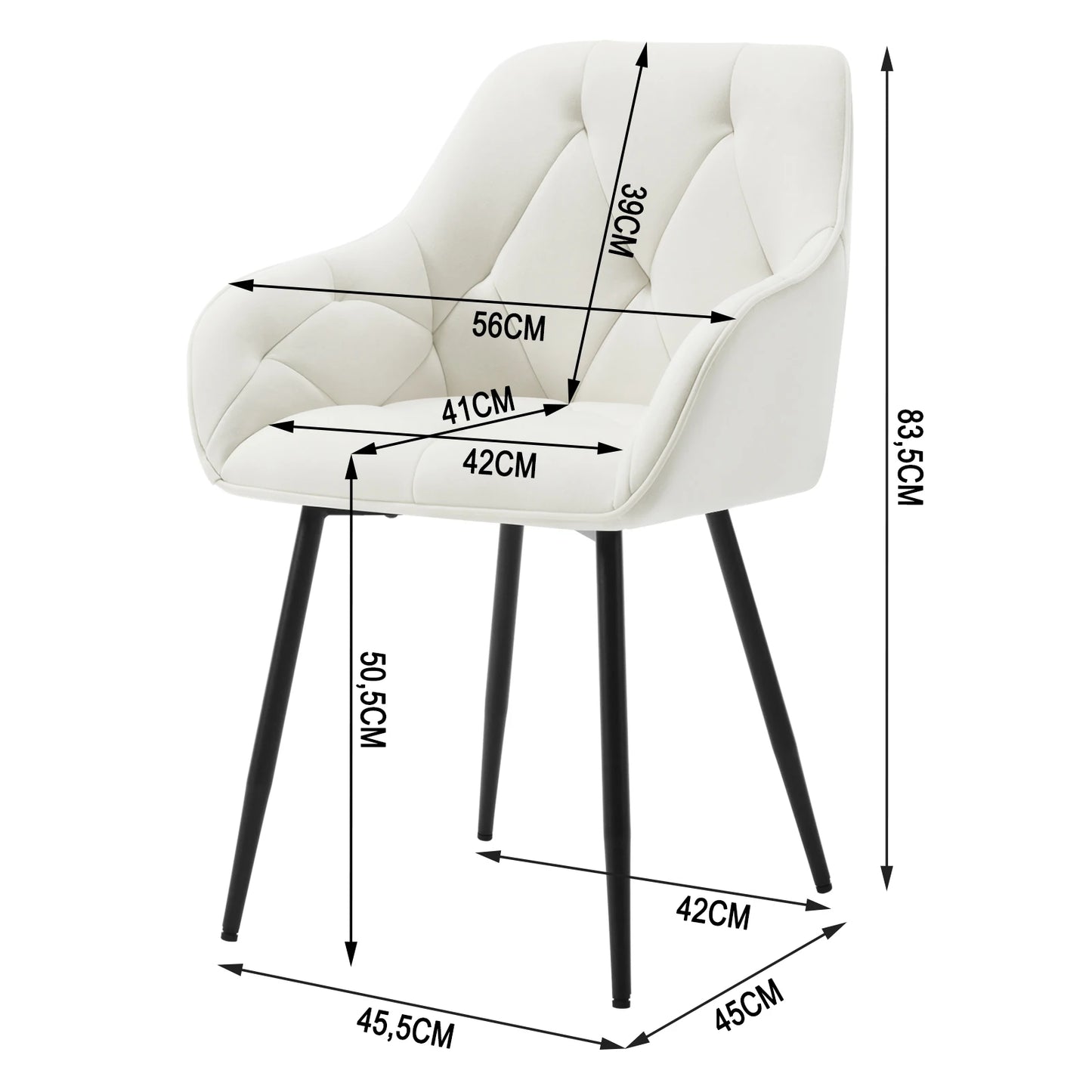 Zagreb Eetkamerstoelen – Set van 2 | Met Armleuningen