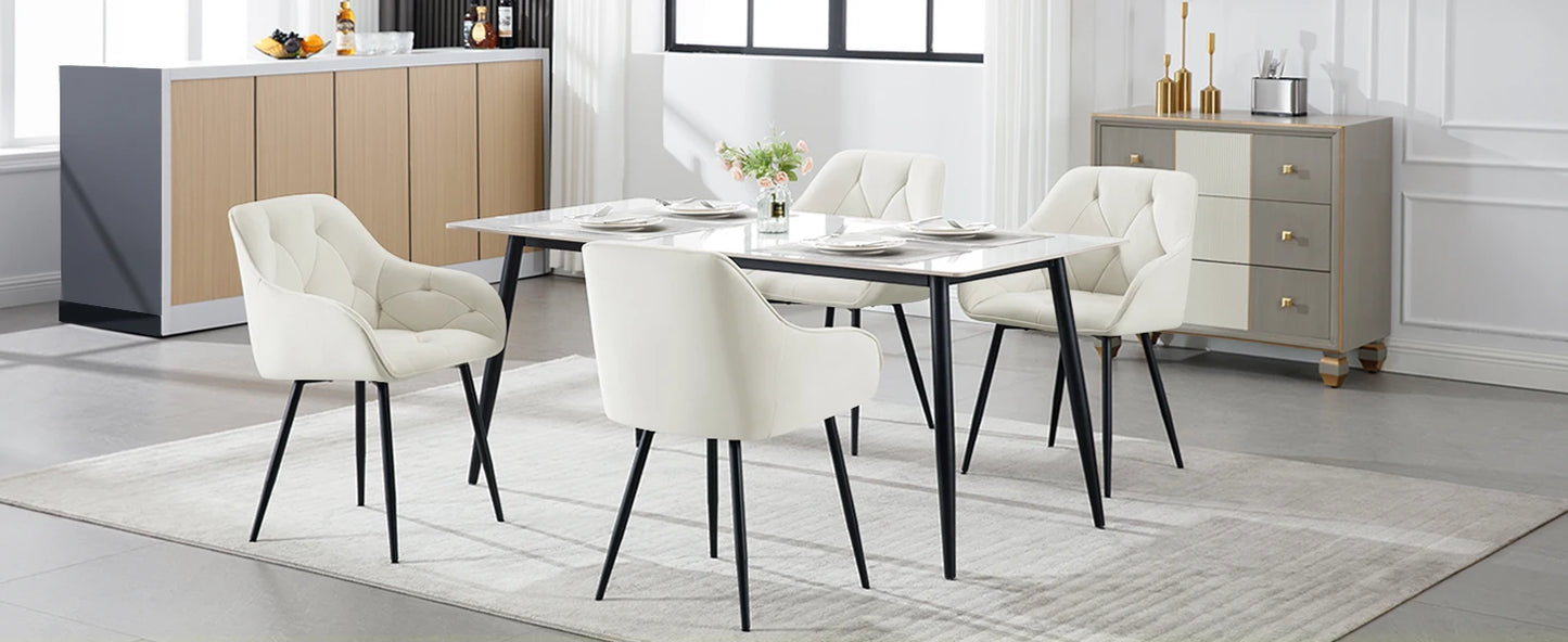 Zagreb Eetkamerstoelen – Set van 2 | Met Armleuningen