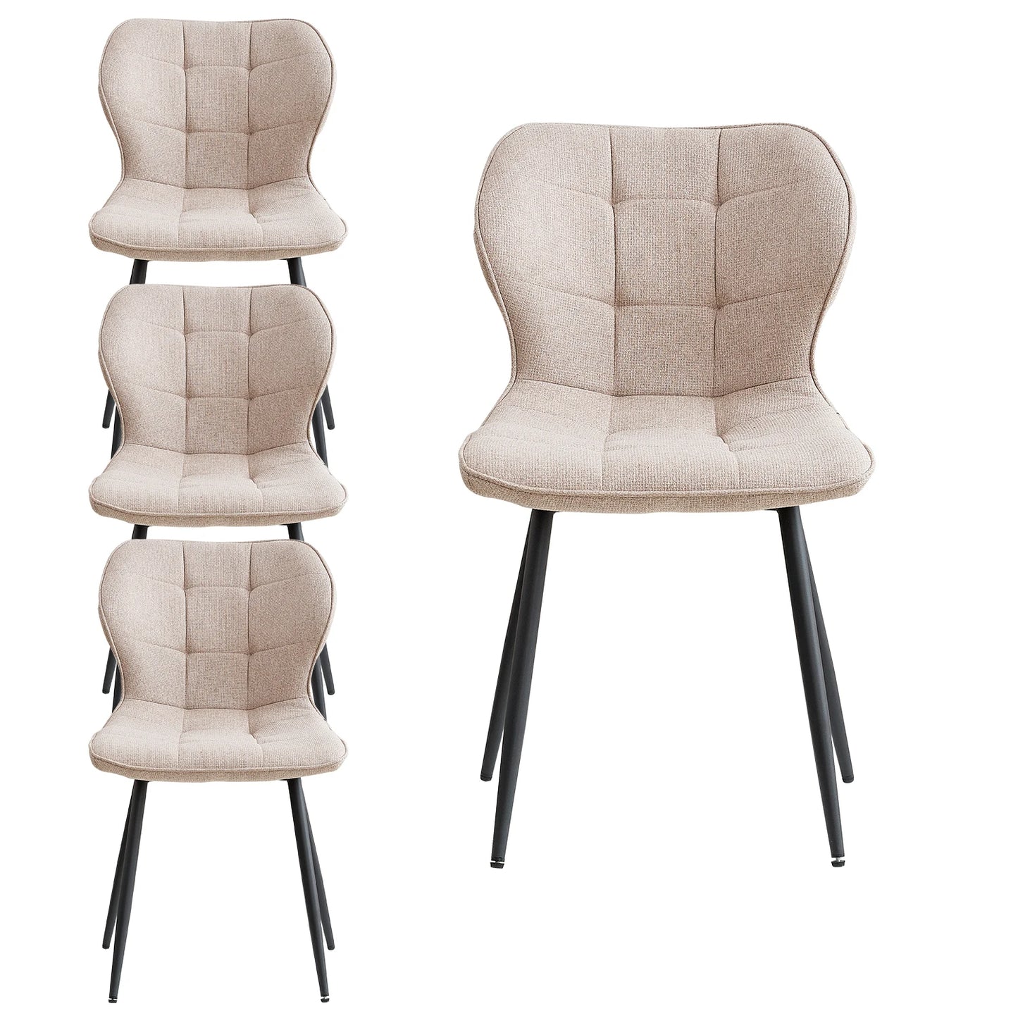 Sofia Stoelen – 4-Delig | Comfort & Scandinavisch