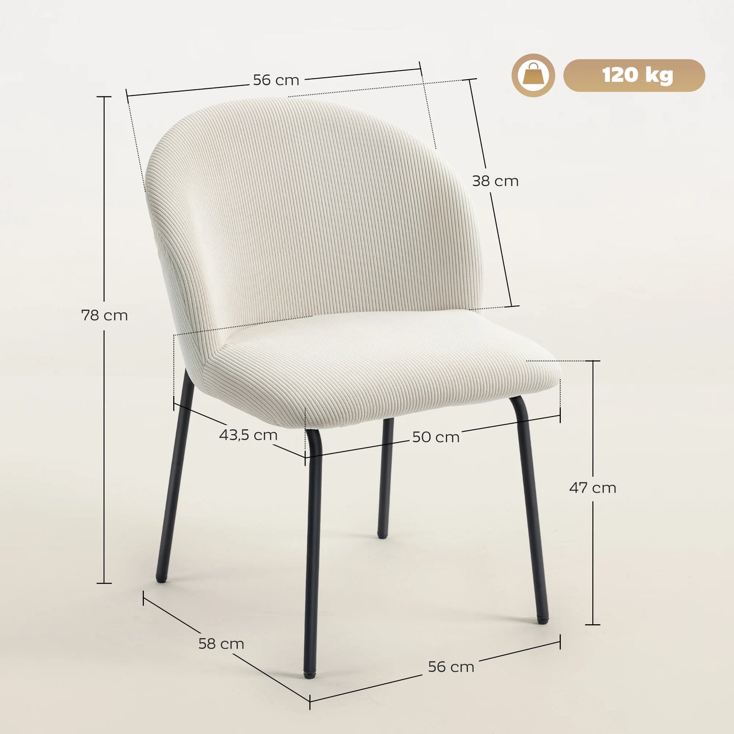 Oslo Stoelen – 2-Delig | Zacht & Modern Design