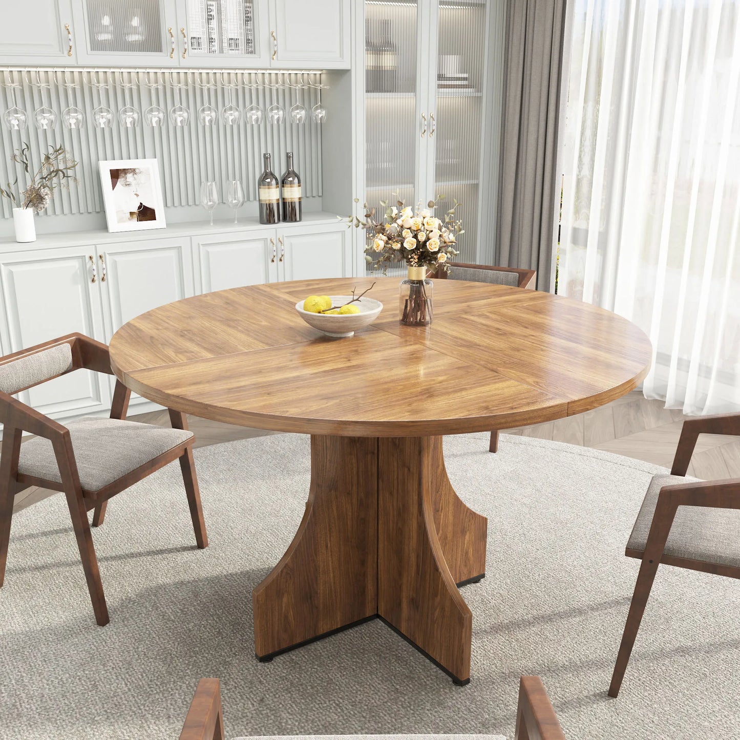 Verona Eettafel – Rond | 4–6 Personen & Opbergruimte