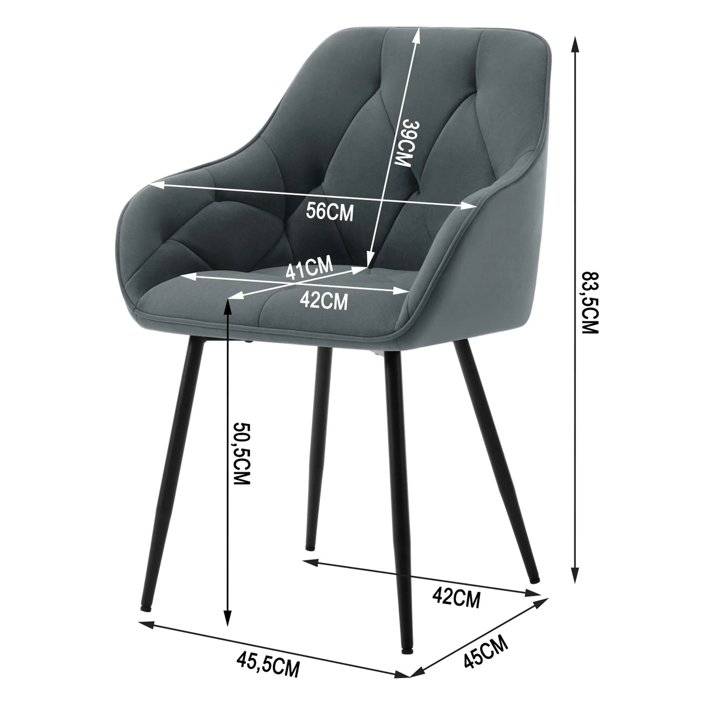 Zagreb Eetkamerstoelen – Set van 2 | Met Armleuningen