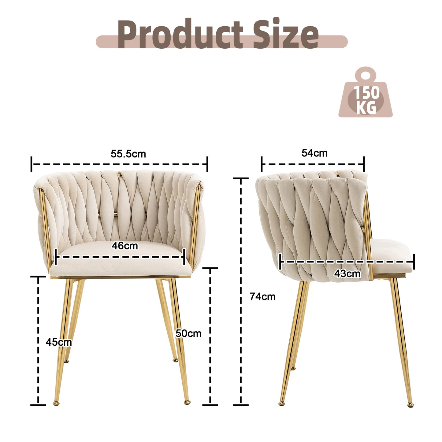 Vienna Stoelen – 2-Delig | Luxe Velvet Design