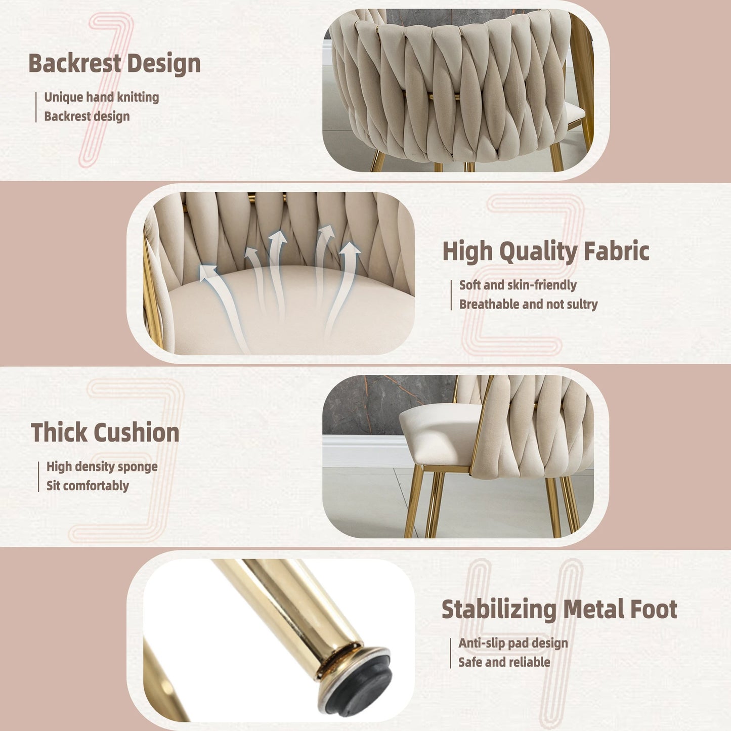 Vienna Stoelen – 2-Delig | Luxe Velvet Design