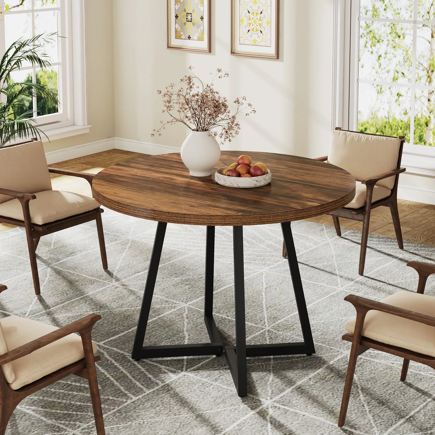 Porto Eettafel – Rond Compact | Industrieel Design