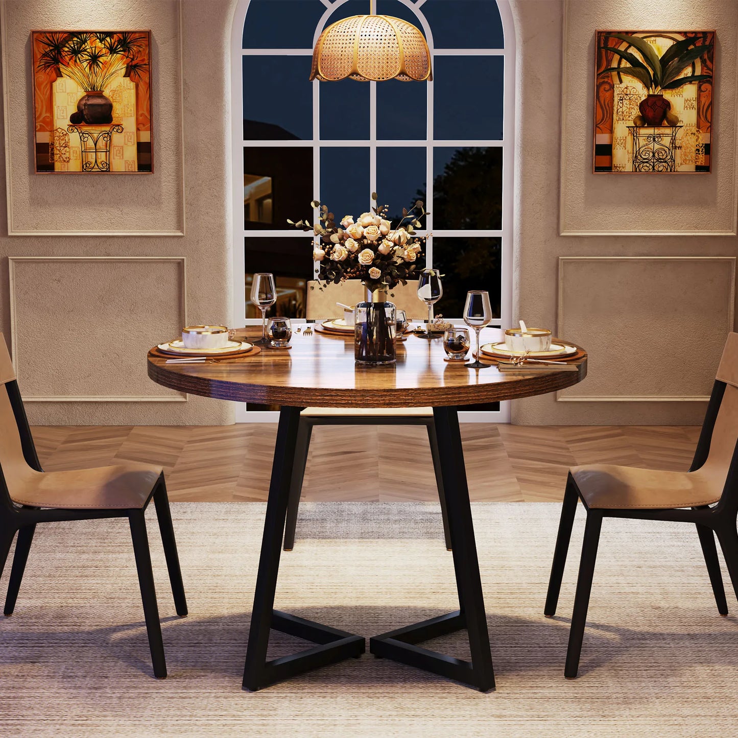 Porto Eettafel – Rond Compact | Industrieel Design