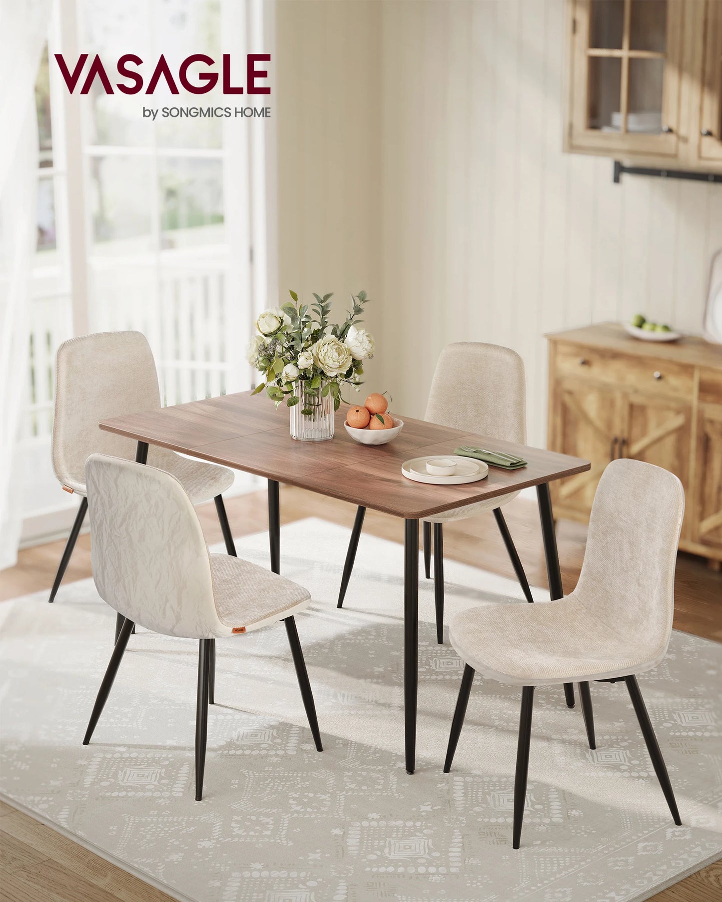 Malaga Stoelen – 4-Delig | Zacht & Modern Design