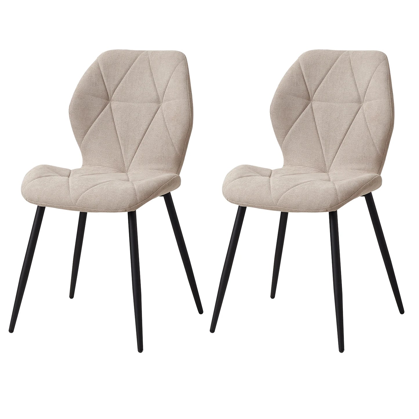 Tallinn Eetkamerstoelen – Linnen | Set van 2/4/6