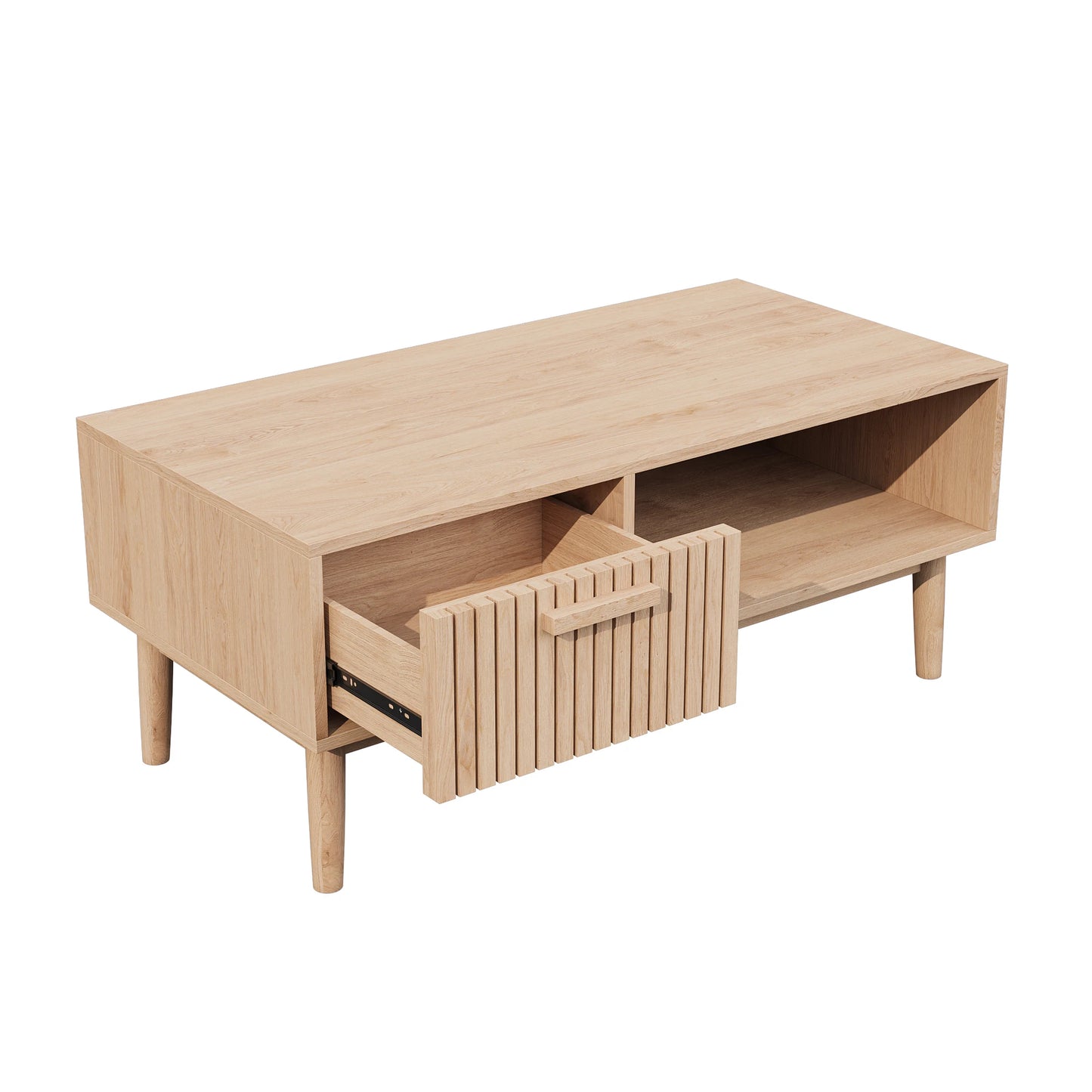 Marbella Salontafel – 100 cm | Met Opberglade