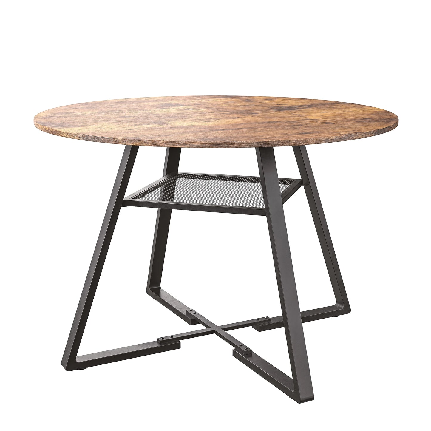 Athens Eettafel – Rond | 120 cm & Industrieel