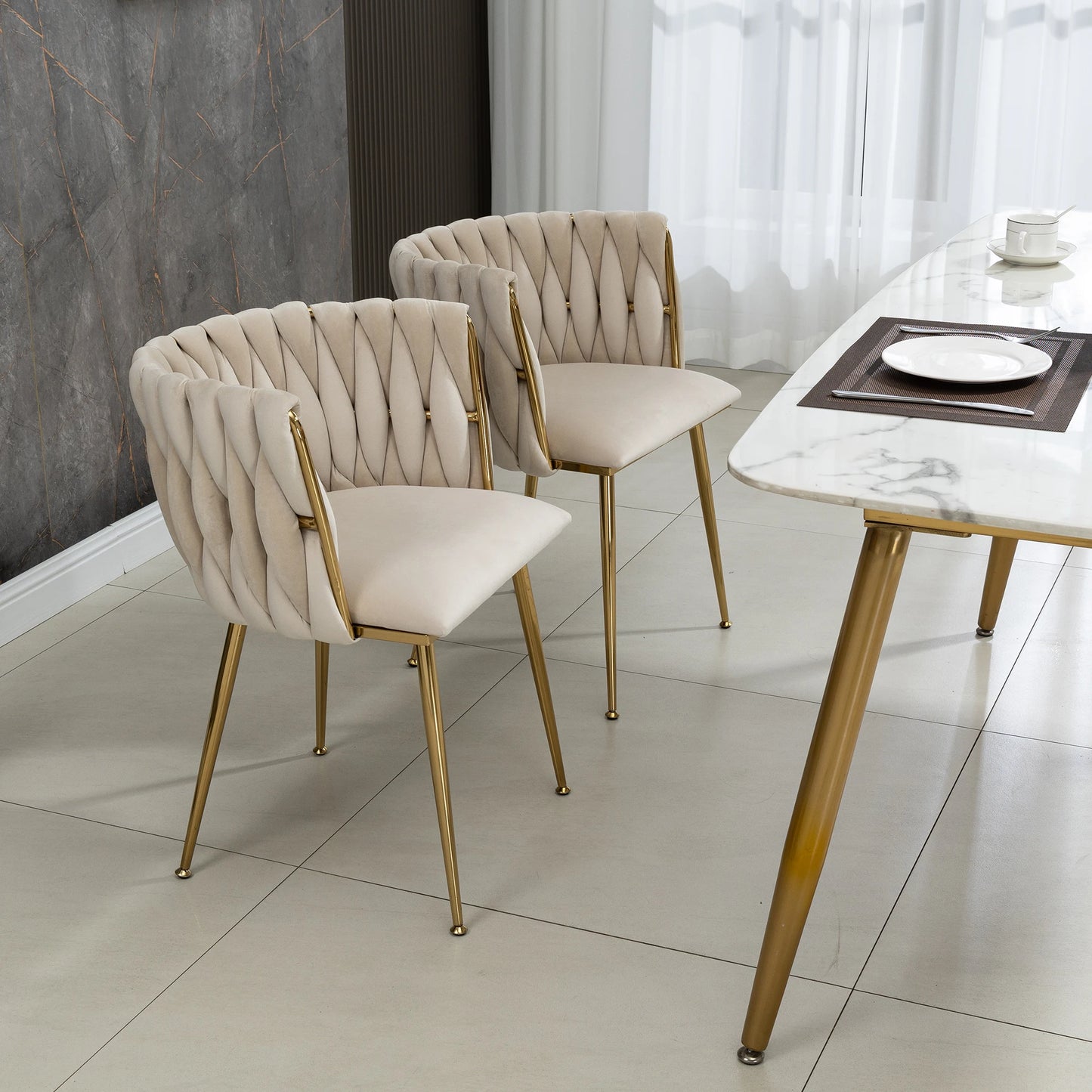 Vienna Stoelen – 2-Delig | Luxe Velvet Design