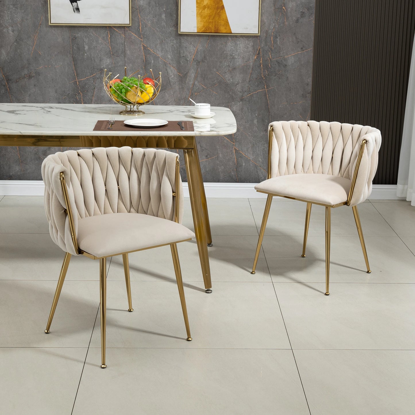 Vienna Stoelen – 2-Delig | Luxe Velvet Design
