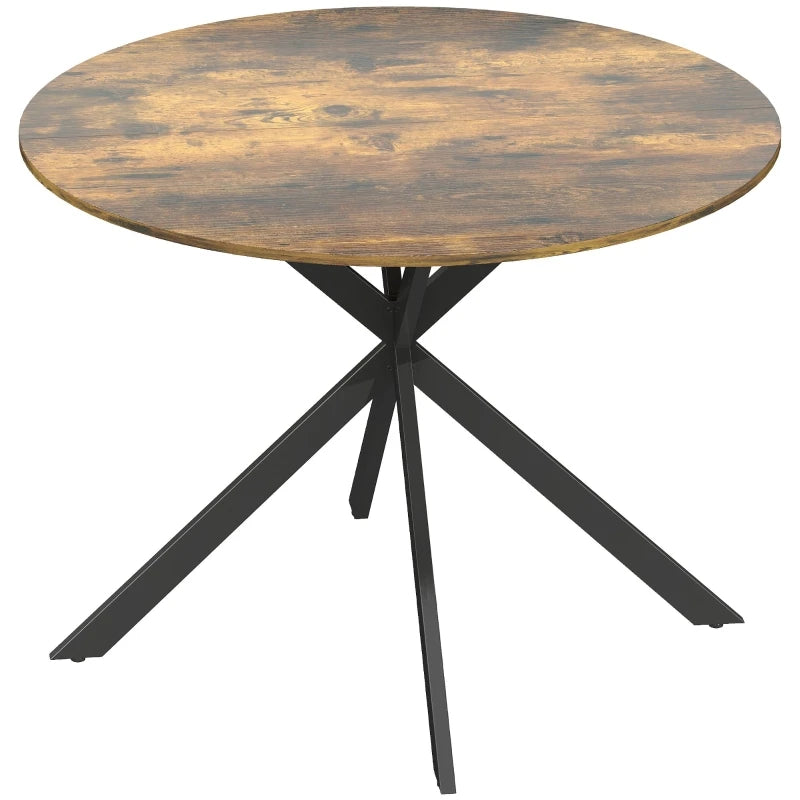 Milan Eettafel – Rond Industrieel | 4 Personen